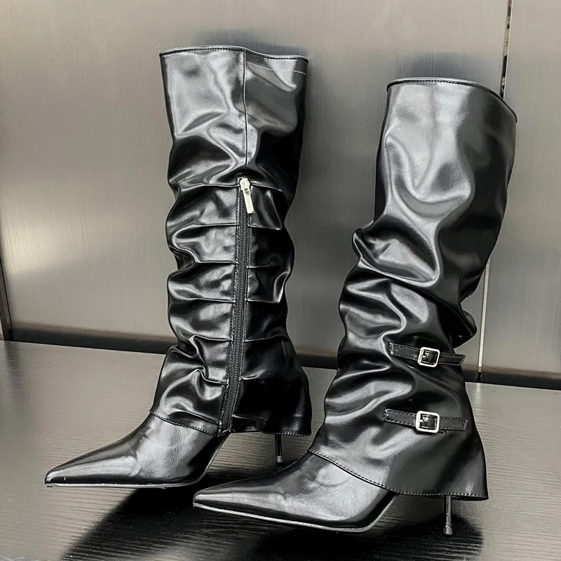 Eilyken Fashion Pleated Buckle - Winter Fashion Women Boots ulasan dan harga