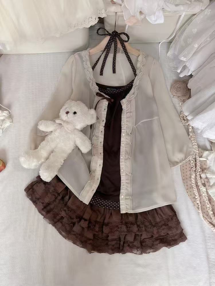 Vintage Hapanese Style Sets Wo - Ruched Dress Mini ulasan dan harga