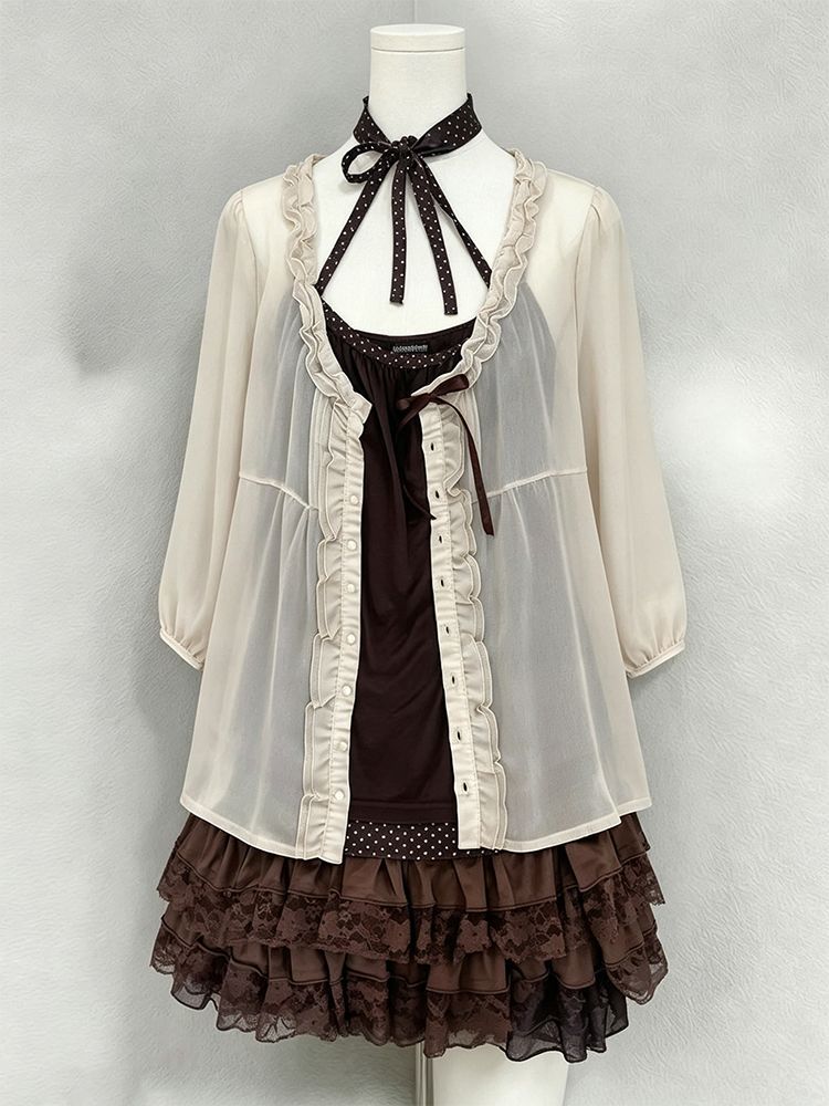 Vintage Hapanese Style Sets Wo - Ruched Dress Mini ulasan dan harga