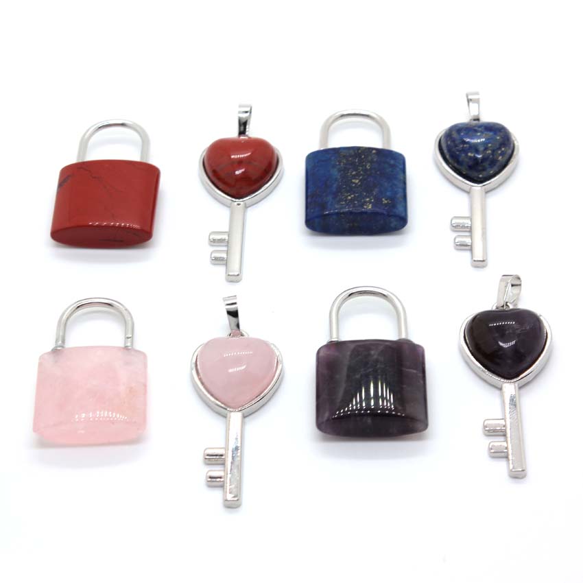 Natural Crystal Couple Lock Ne - Women Fashion Pose ulasan dan harga