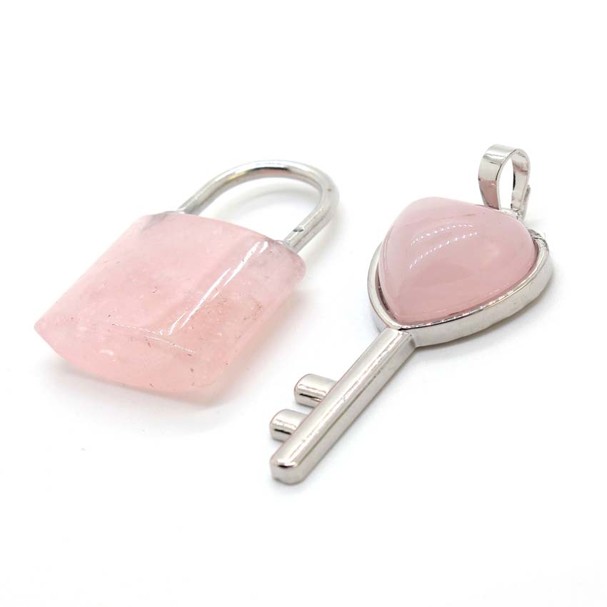 Natural Crystal Couple Lock Ne - Women Fashion Pose ulasan dan harga