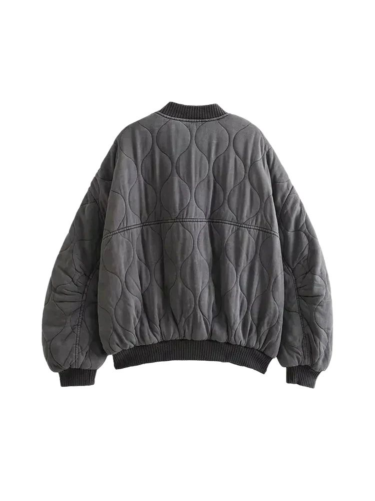 Women Fashion Oversized Thick  - Women'S Fashion Bomber Jacket ulasan dan harga