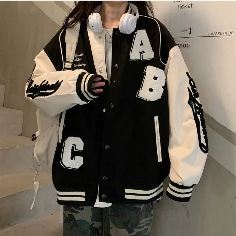 Y2k Lamb Wool Bomber Jacket Fe - Women'S Fashion Bomber Jacket ulasan dan harga