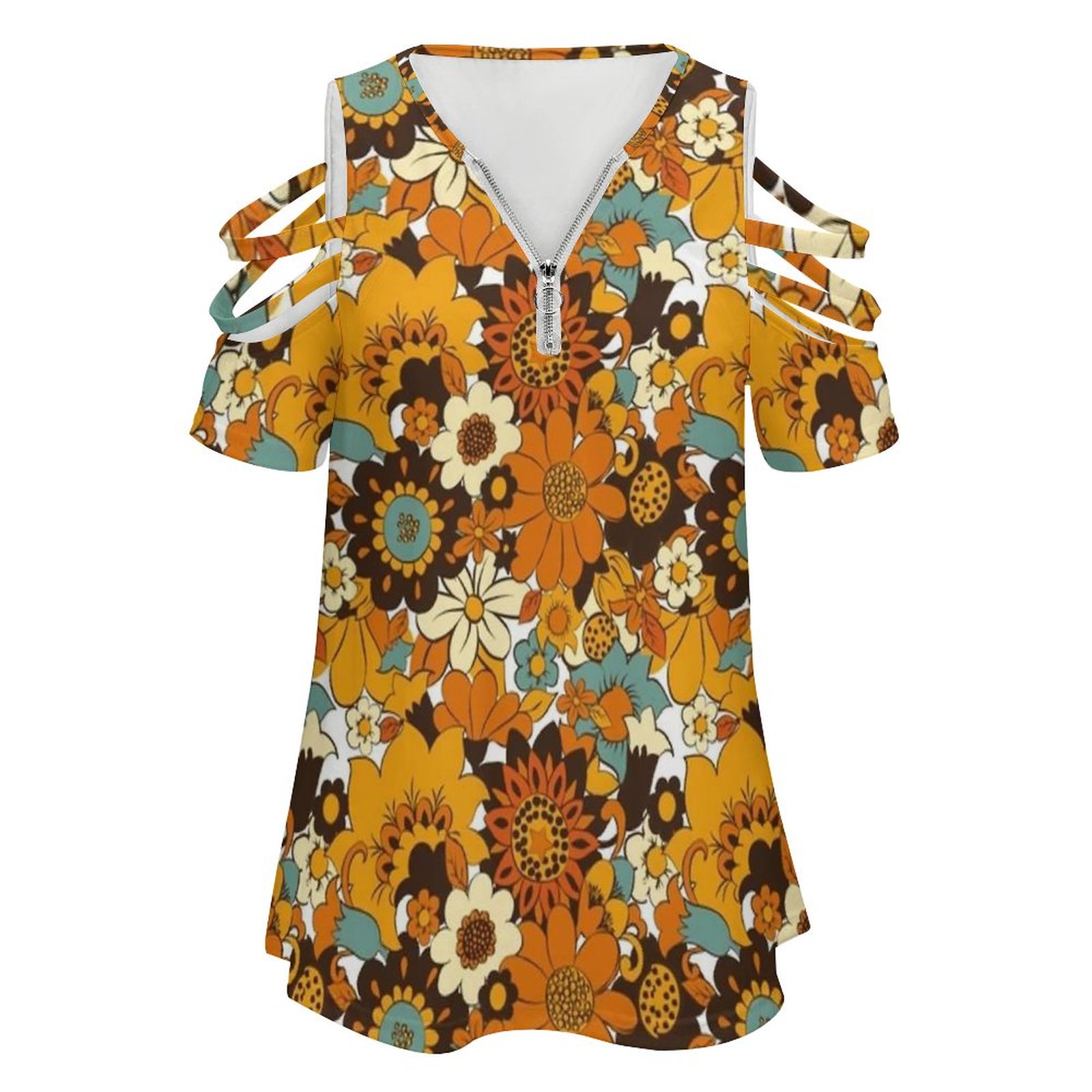 70S 60S Retro Flower Power , F - Women'S Fashion In The 70S ulasan dan harga