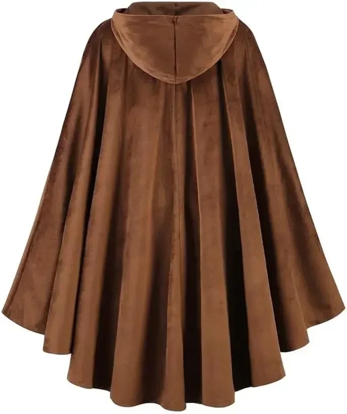 Men's Velvet Hooded Cloak Rena - Women'S Fashion Renaissance Period ulasan dan harga