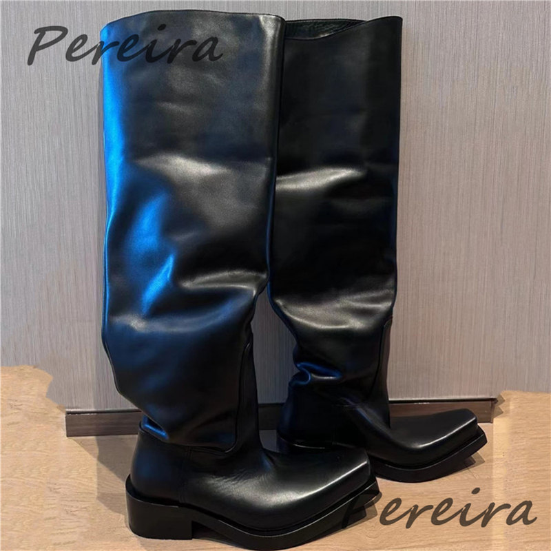 Thick Soled Over The Knee Boot - Women'S Fashion Riding Boots ulasan dan harga