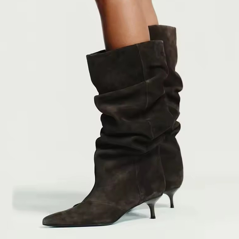 Liyke Runway Fashion Pleated S - Winter Fashion Women Boots ulasan dan harga