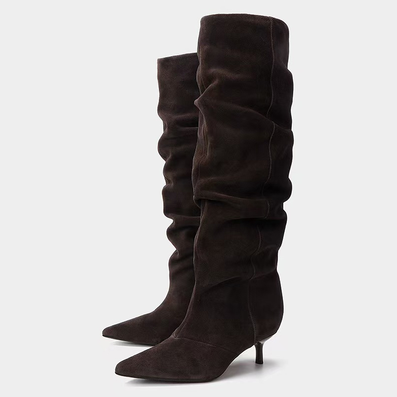 Liyke Runway Fashion Pleated S - Winter Fashion Women Boots ulasan dan harga