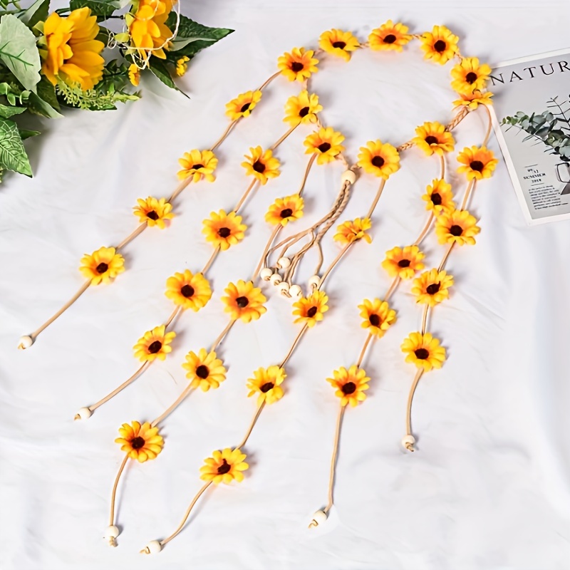 Flower hippie headband, flower - Women'S Fashion In The 70S ulasan dan harga