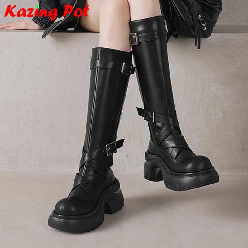 Krazing Pot Cow Split Skin Rou - Women'S Fashion Riding Boots ulasan dan harga