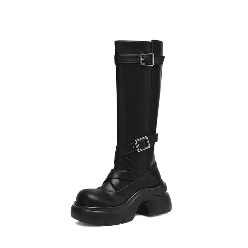 Krazing Pot Cow Split Skin Rou - Women'S Fashion Riding Boots ulasan dan harga