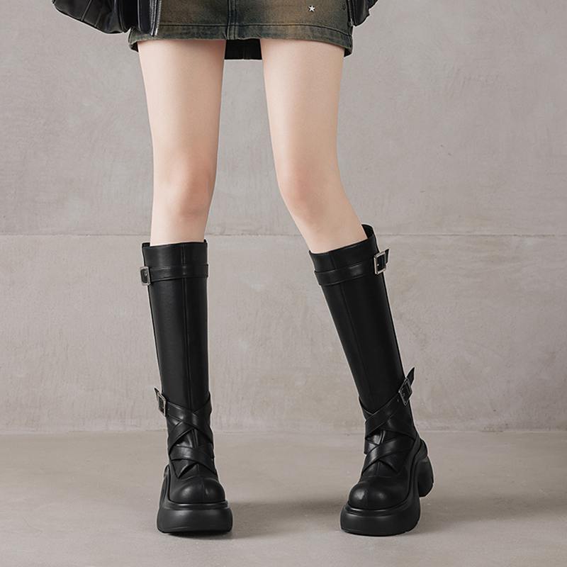 Krazing Pot Cow Split Skin Rou - Women'S Fashion Riding Boots ulasan dan harga