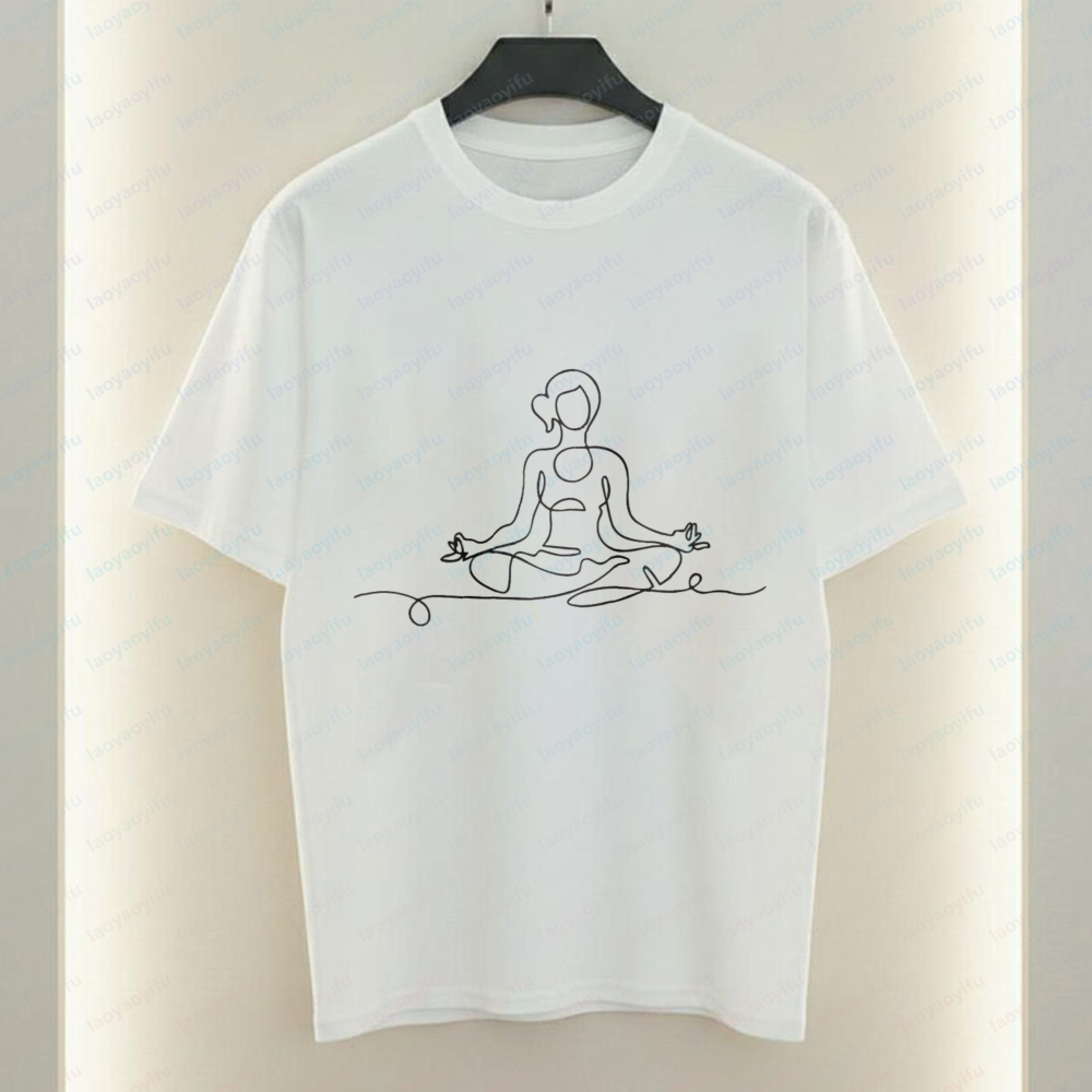 Yoga Pose T-Shirt Minimalist L - Women Fashion Pose ulasan dan harga