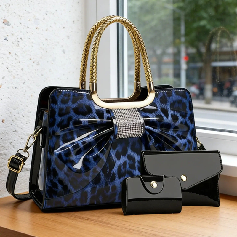 Butterfly Knot Leopard Print W - Crossbody Bag Women ulasan dan harga